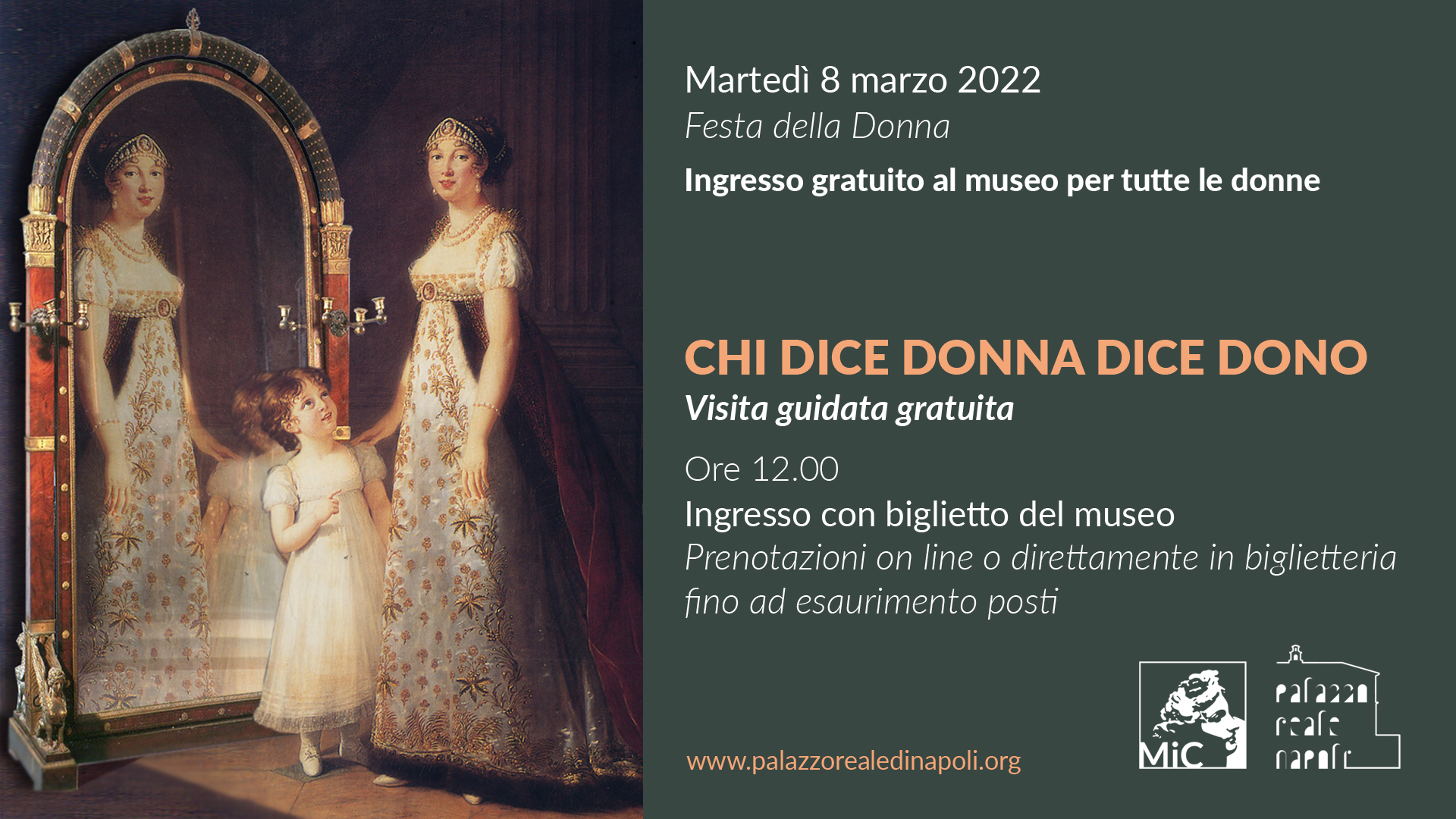 Festa della donna al Palazzo Reale di Napoli